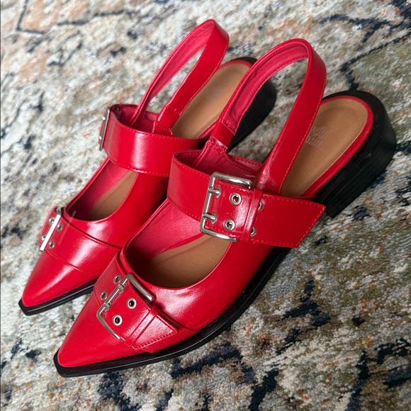 Wild Fable Bold Red Slingback Flats NWOT Sz 8 - Picture 2 of 7